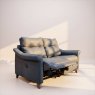 Riley Small Sofa Double Recliner in Leather