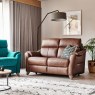 G Plan G Plan Hurst Small Sofa Double Recliner in Leather