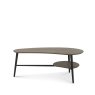 Bentley Designs Vintage Weathered Oak Coffee Table with Shelf