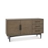 Vintage Weathered Oak Wide Sideboard