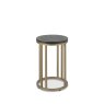 Bentley Designs Chevron Peppercorn Ash Side Table