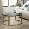 Bentley Designs Chevron Peppercorn Ash Coffee Table