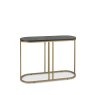 Chevron Peppercorn Ash Console Table