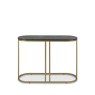 Bentley Designs Chevron Peppercorn Ash Console Table