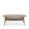 Bentley Designs Dansk Scandi Oak Coffee Table with Shelf