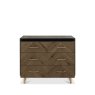 Bentley Designs Sienna Fumed Oak & Peppercorn 3 Drawer Chest