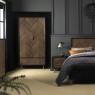 Bentley Designs Sienna Fumed Oak & Peppercorn Double Wardrobe