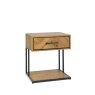 Bentley Designs Riva Oak 1 Drawer Nightstand