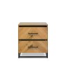 Bentley Designs Riva Oak 2 Drawer Nightstand