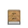 Bentley Designs Riva Oak 2 Drawer Nightstand