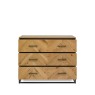 Bentley Designs Riva Oak 3 Drawer Chest