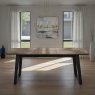 Emerson Weathered Oak & Peppercorn 4-6 Extension Dining Table