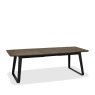 Bentley Designs Emerson Weathered Oak & Peppercorn 6-8 Extension Dining Table