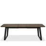 Bentley Designs Emerson Weathered Oak & Peppercorn 6-8 Extension Dining Table