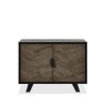 Bentley Designs Emerson Weathered Oak & Peppercorn Wide Sideboard