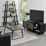 Bentley Designs Emerson Weathered Oak & Peppercorn Open Display Unit