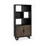 Bentley Designs Emerson Weathered Oak & Peppercorn Display Unit