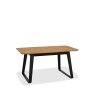 Bentley Designs Emerson Rustic Oak & Peppercorn 4-6 Extension Dining Table