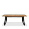Bentley Designs Emerson Rustic Oak & Peppercorn 4-6 Extension Dining Table