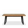 Bentley Designs Emerson Rustic Oak & Peppercorn 6-8 Extension Dining Table