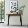 Bentley Designs Emerson Rustic Oak & Peppercorn Console Table