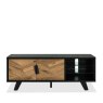 Bentley Designs Emerson Rustic Oak & Peppercorn Entertainment Unit