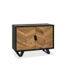 Bentley Designs Emerson Rustic Oak & Peppercorn Narrow Sideboard