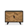 Bentley Designs Emerson Rustic Oak & Peppercorn Narrow Sideboard