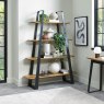 Bentley Designs Emerson Rustic Oak & Peppercorn Open Display Unit