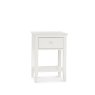 Bentley Designs Ashby White 1 Drawer Nightstand