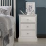 Bentley Designs Ashby White 3 Drawer Nightstand