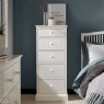 Bentley Designs Ashby White 5 Drawer Tall Chest