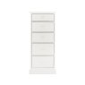 Bentley Designs Ashby White 5 Drawer Tall Chest