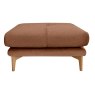 Aosta Footstool Leather Tan