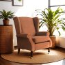 York Wing Chair in Leather