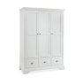 Hampstead White Triple Wardrobe