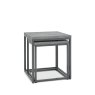 Bentley Designs Renzo Zinc Dark Grey Nest of Lamp Tables