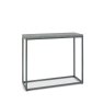 Bentley Designs Renzo Zinc Dark Grey Narrow Console Table