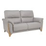 Enna Medium Static Sofa Leather Angle 