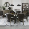 Bentley Designs Ellipse Fumed Oak 6 Seater Dining Table