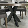 Bentley Designs Ellipse Fumed Oak Circular Dining Table