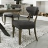 Bentley Designs Ellipse Fumed Oak Upholstered Chair (Pair)