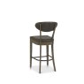 Bentley Designs Ellipse Fumed Oak Upholstered Bar Stool (Pair)