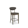 Bentley Designs Ellipse Fumed Oak Upholstered Bar Stool (Pair)