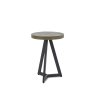 Bentley Designs Ellipse Fumed Oak Lamp Table