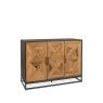 Bentley Designs Indus Rustic Oak Peppercorn Narrow Sideboard