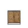 Bentley Designs Indus Rustic Oak Drinks Cabinet