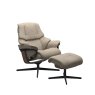 Stressless Stressless Reno Chair in Fabric, Cross Base with Footstool