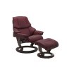 Stressless Stressless Reno Chair in Leather, Classic Base with Footstool