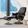 Stressless Stressless Reno Chair in Leather, Signature Base with Footstool